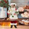 11-Inch Cooking Chef Santa with Gingerbread House,Resin Statue Santa Figurine Christmas Decoration Ornament Xmas Gift